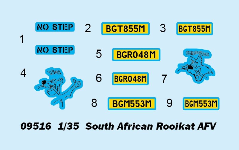 Trumpeter 09516 Rooikat AFV sud-africain (1/35) – image 3