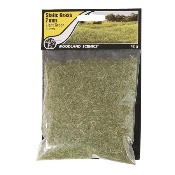 Woodland Scenics WFS623 7mm Trawa Statyczna Jasna Zieleń