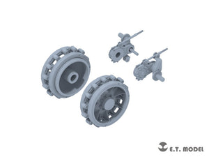 E.T. Model P35-406 WWII German Sd.kfz.251/Sd.kfz.11 Track links &amp;amp; Sprockets Late 3d Printed 1/35 – immagine 2