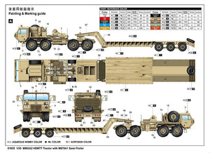 Trumpeter 01055 M983A2 HEMTT Tractor with M870A1 Semi-Trailer 1/35 – imagen 3
