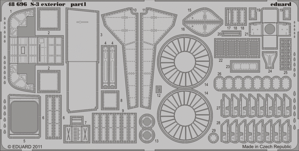 Eduard 48696 S-3 exterior 1/48 Italeri – zdjęcie 2