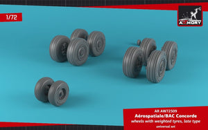 Armory Models AW72509 Concorde wheels w/ weighted tires, late 1/72 – imagen 3