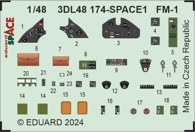 Eduard 3DL48174 FM-1 SPACE TAMIYA 1/48 – image 3