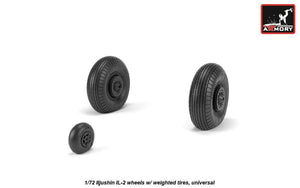 Armory Models AW72055 Iljushin IL-2 Bark early type wheels w/ weighted tires 1/72 – immagine 4