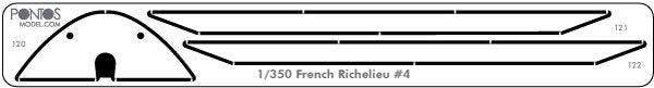 Pontos 35022WD1 French Navy Richelieu Wooden Deck set 1/350 – imagen 2