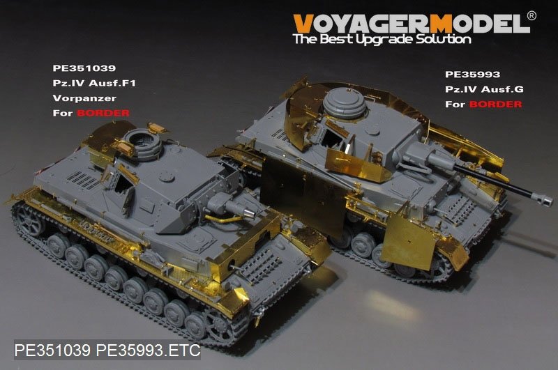 Maquette Voyager PE35993, char allemand Pz.Kpfw.IV Ausf.G (production tardive), base pour Border 35001, échelle 1/35 – image 19