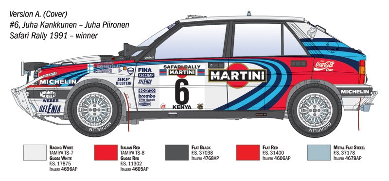 Italeri 4720 Lancia Delta HF Integrale 16v Safari Rally 1991 1/12