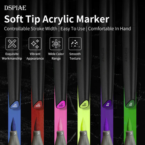DSPIAE MK-11 Water-Based Soft Head Marker Sky Blue – Bild 2