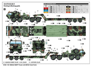 Trumpeter 01055 M983A2 HEMTT Tractor with M870A1 Semi-Trailer 1/35 – imagen 4