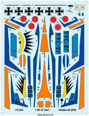 Hobby Boss 80259 F-86F-40 Sabre 1/72 – immagine 2