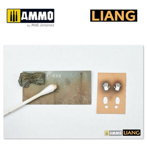 Liang 0004 Handprint &amp;amp; Shoeprint Airbrush Stencils – imagen 3