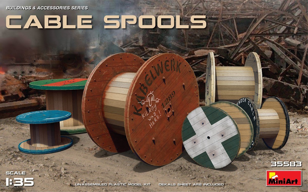 MiniArt 35583 CABLE SPOOLS 1/35