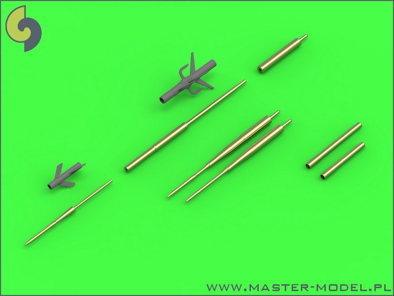 Master AM-72-106 Sukhoi Su-17, Sukhoi Su-20, Sukhoi Su-22 (Fitter) - Pilot Tubes and 30mm gun barrels 1/72 – image 3