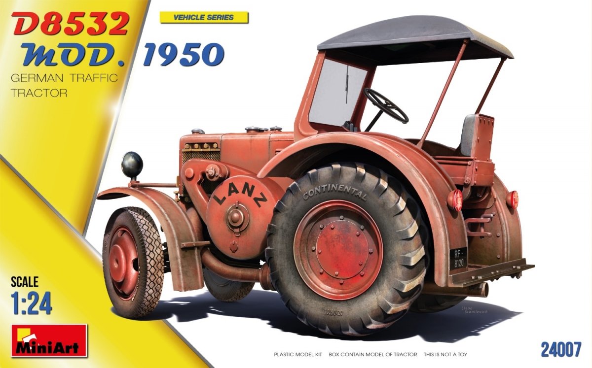 MiniArt 24007 TRACTEUR DE CIRCULATION ALLEMAND D8532 MOD.1950 1/24