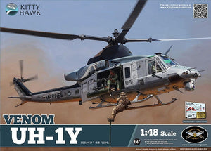 Kitty Hawk 80124 UH-1Y Venom Kit First Look 1/48