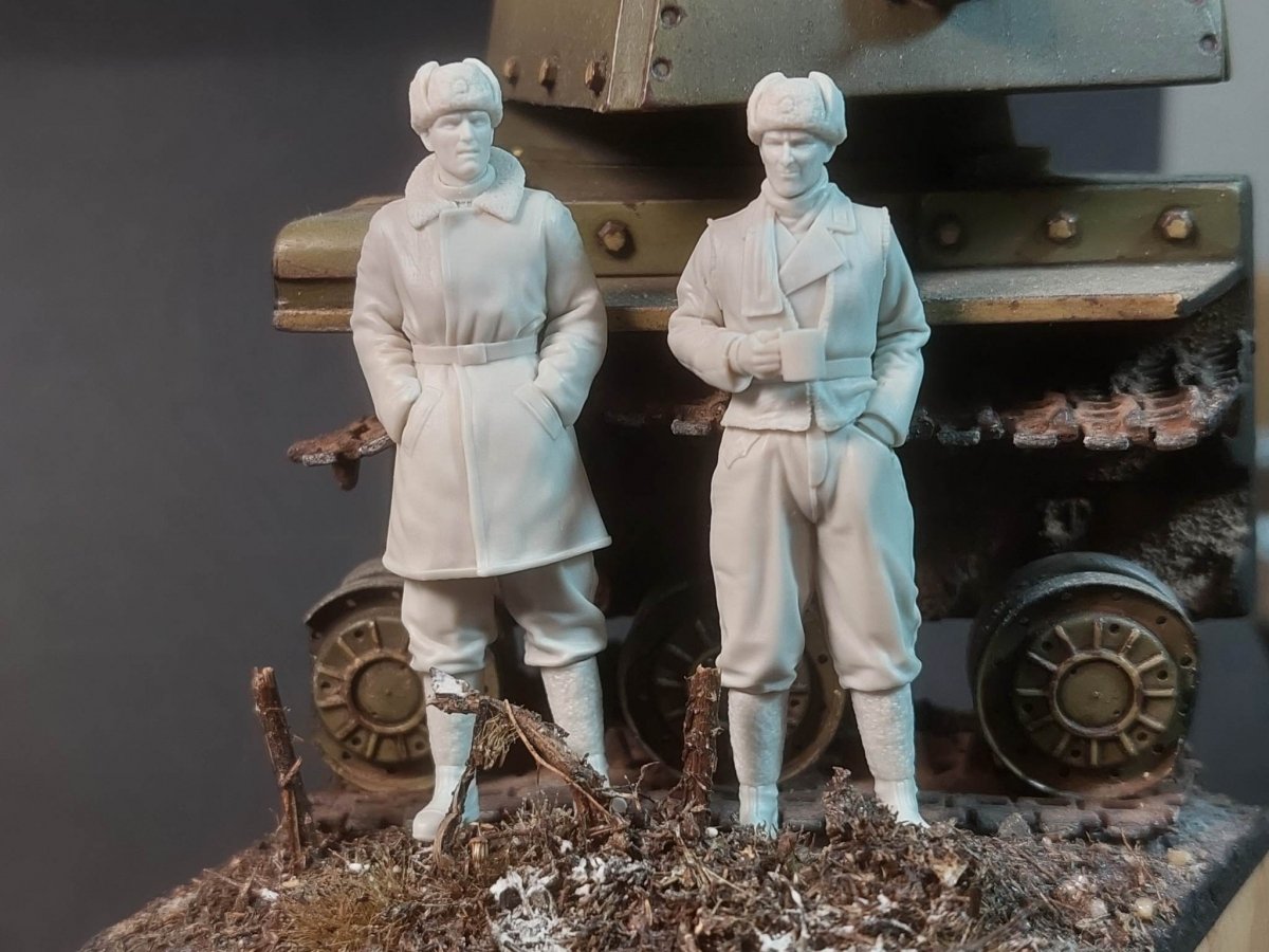 Panzer Art FI35-183 Officiers de chars allemands en manteau d'hiver, ensemble 1/35