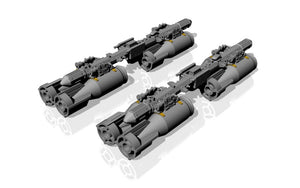 Armory Models ACA4810c MZBD-4UT w/ 4x OFAB-100-120 Soviet high-explosive bombs, resin ordnance set w/ PE parts 1/48 – immagine 5