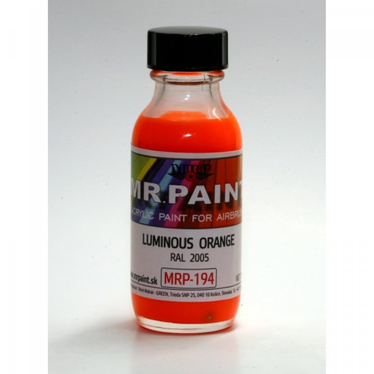 MR. Paint MRP-194 LUMINOUS ORANGE RAL 2005 30ml – immagine 2