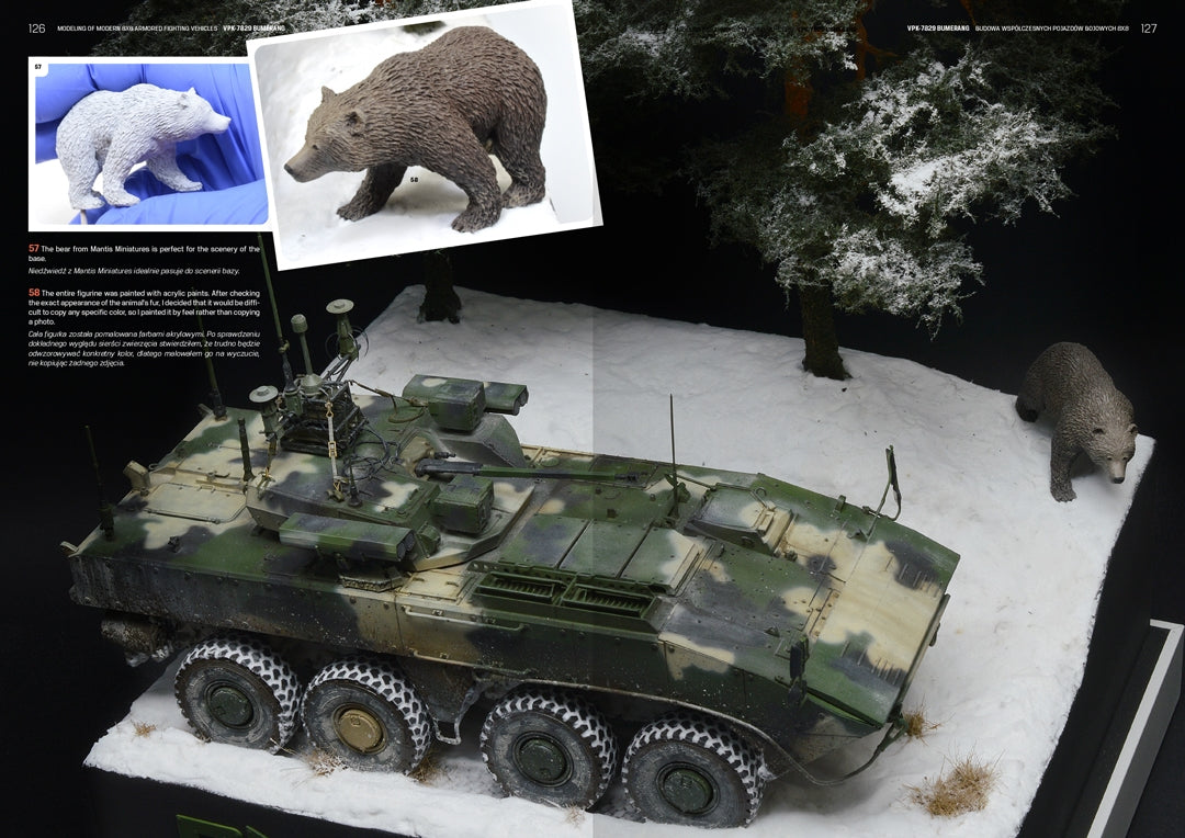 AK Interactive AK130017 MODELING MODERN ARMORED FIGHTING 8X8 VEHICLES (PL/EN) – imagen 6