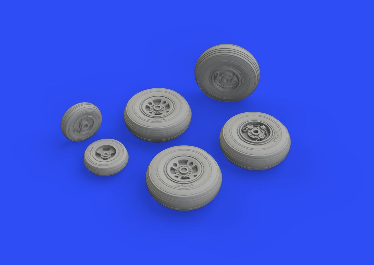 Eduard 672230 Shackleton MR.3 wheels 1/72 REVELL – imagen 2