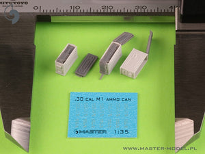 Master GM-35-090 Skrzynki amunicyjne M1 do karabinu Browning M1919 .30cal (7,62mm) (6 szt.) - OTWARTE 1/35 – Bild 4