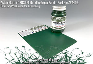 Zero Paints ZP-1406 - Aston Martin DBR3S LM Metallic Green Paint 60ml – immagine 4
