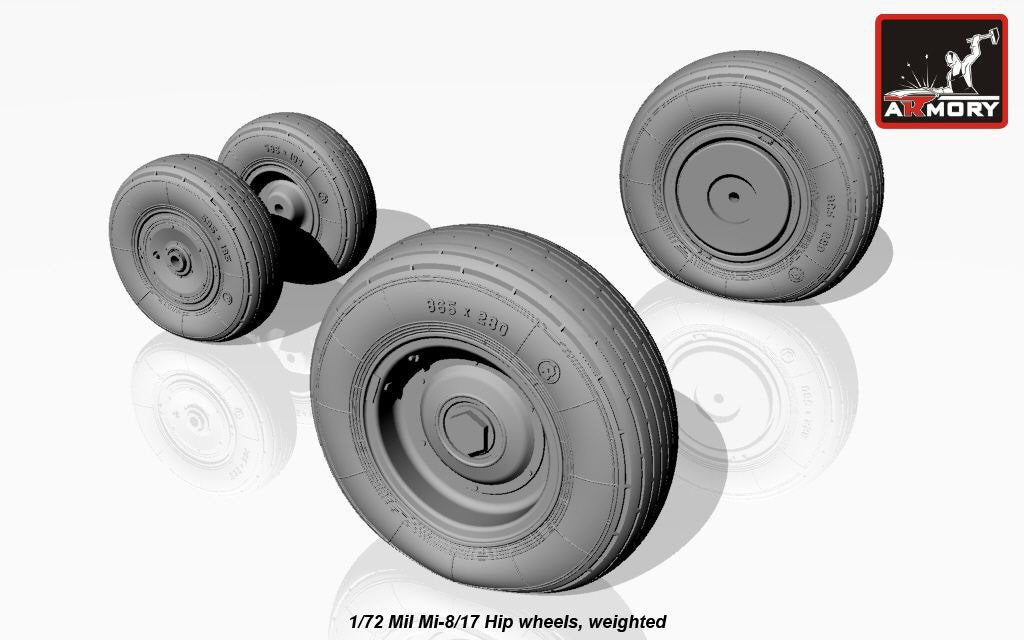 Armory Models AW72036 Mil Mi-8/17 Hip wheels 1/72 – immagine 2