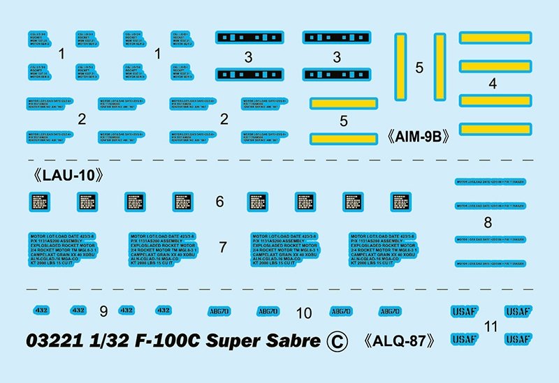 Trumpeter 03221 F-100C Super Sabre 1/32 – image 5