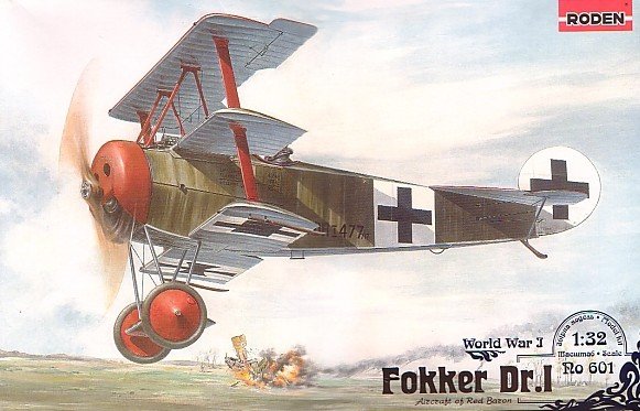 Roden 601 Fokker DR.I 1/32