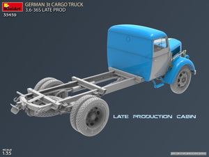 MiniArt 35459 German 3t Cargo Truck 3.5-36s Late Production 1/35 – immagine 9