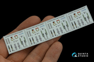 Quinta Studio QD48270 EA-6B Prowler (ICAP II) 3D-Printed &amp;amp; coloured Interior on decal paper (Kinetic) 1/48 – imagen 5
