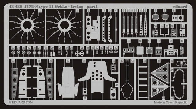 Eduard 48480 J1N1-S Gekko type 11 1/48 (TAMIYA) – immagine 2