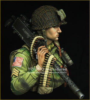 Young Miniatures YM1873 WW2 US AIRBORNE avec M1919 1/10 – image 3