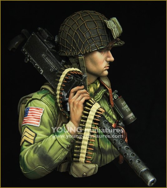 Young Miniatures YM1873 WW2 US AIRBORNE avec M1919 1/10 – image 3