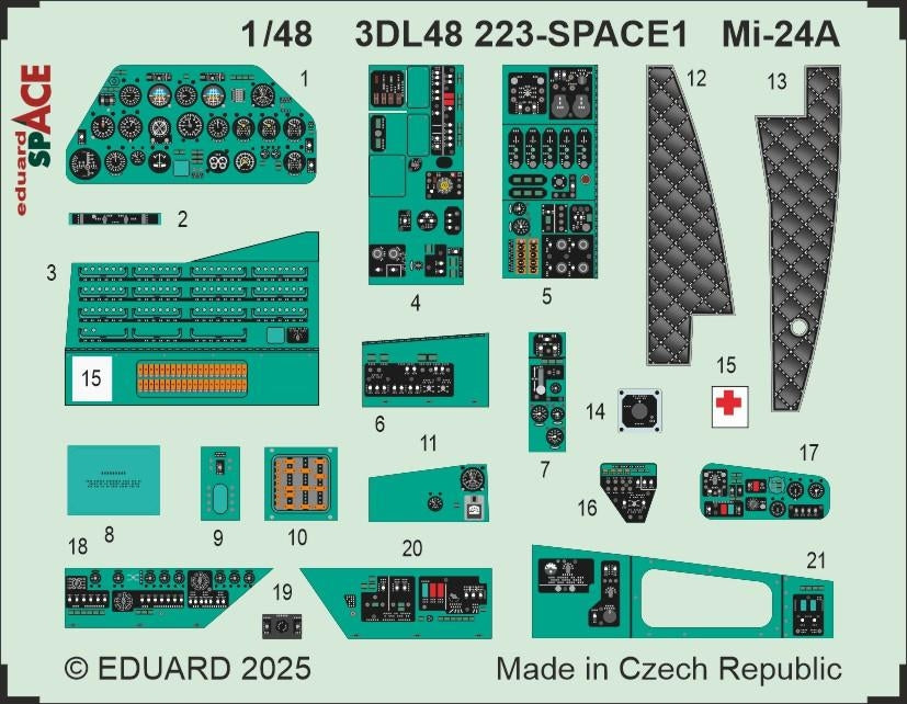Eduard 3DL48223 Mi-24A SPACE TRUMPETER 1/48 – imagen 3
