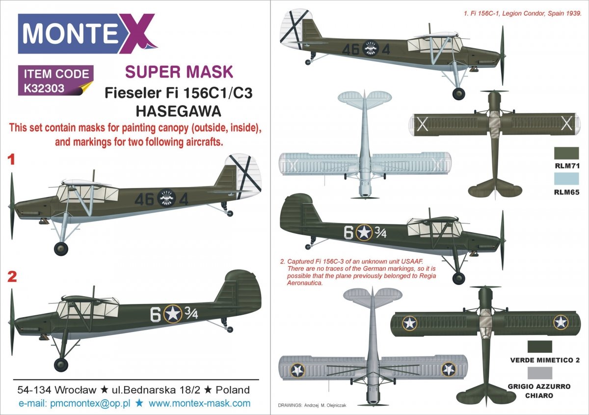 Montex K32303 Fi 156C STORCH 1/32