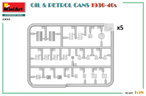 MiniArt 49006 OIL &amp;amp; PETROL CANS 1930-40s 1/48 – imagen 3