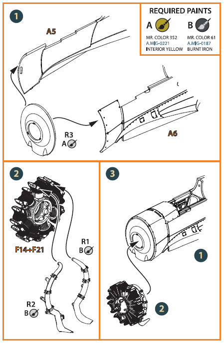 Clear Prop! CPA48005 Hawk H-75 M/N/O resin exhaust for CP kit ACCESSORIES 1/48 – imagen 3