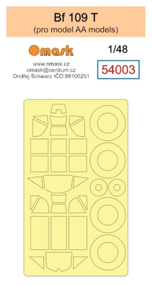 Omask 54003 Bf 109 T (AA models) 1/48
