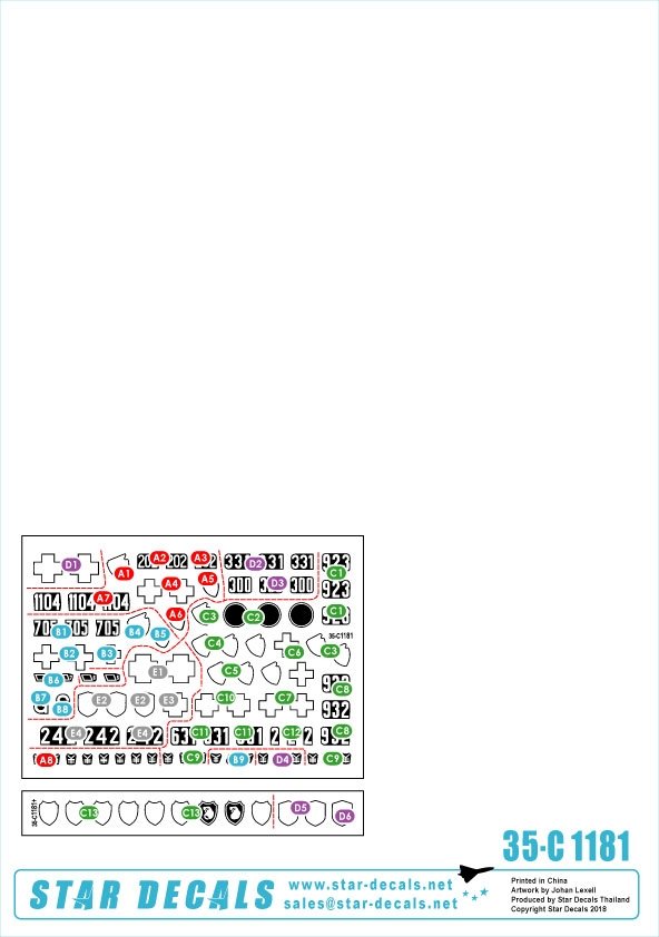 Star Decals 35-C1181 18. Panzer Division # 1 1/35 – Bild 2