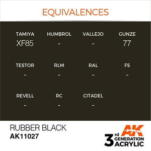 AK Interactive AK11027 Rubber Black 17ml – Bild 3