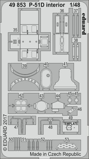 Eduard 49853 P-51D interior AIRFIX 1/48 – zdjęcie 2