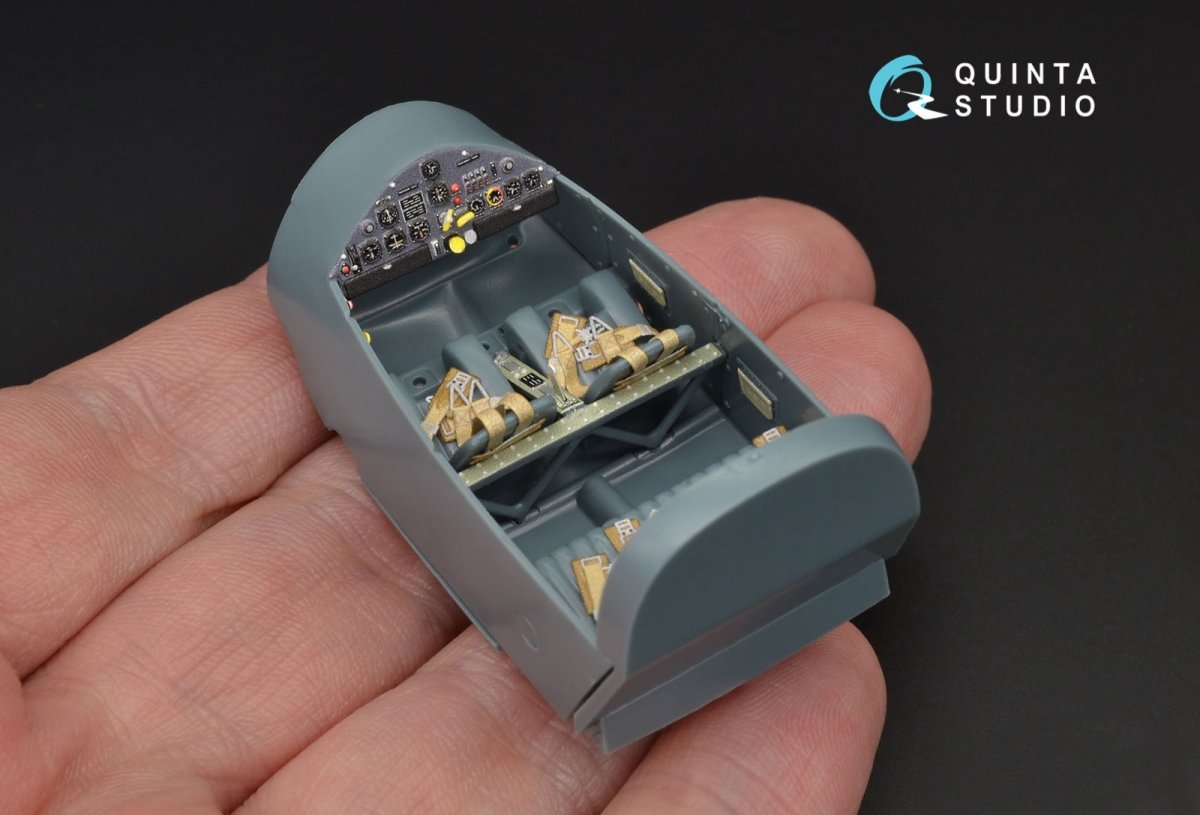 Quinta Studio QD48125 Bf108 3D-Printed &amp;amp; coloured Interior on decal paper (Eduard) 1/48 – imagen 3