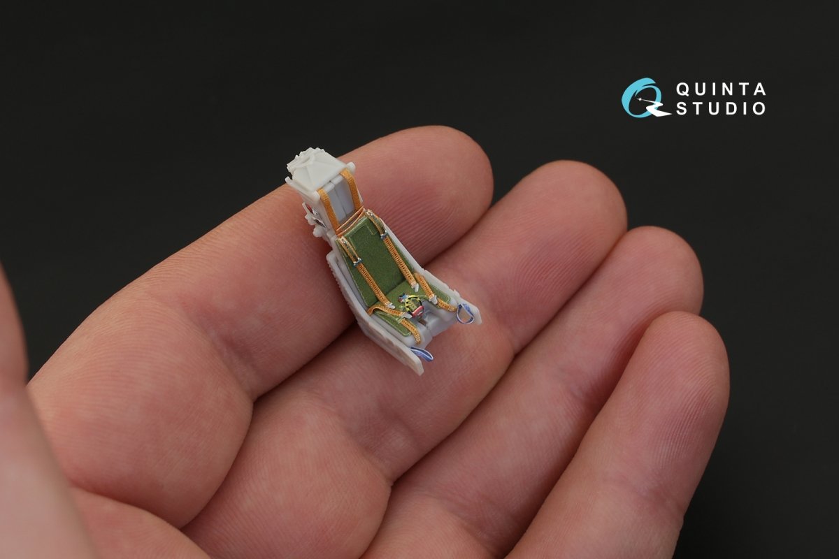 Intérieur imprimé en 3D et coloré sur papier décalcomanie Quinta Studio QD48113 Mirage 2000C (pour kit Kinetic) 1/48  – image 4