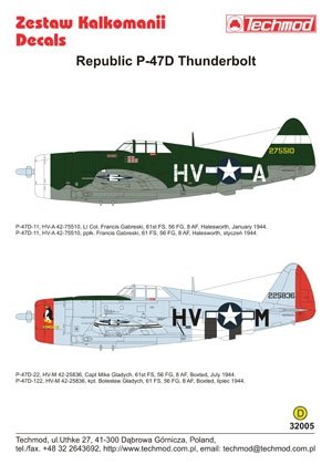 Techmod 32005 - Republic P-47D Thunderbolt 1/32 – image 2