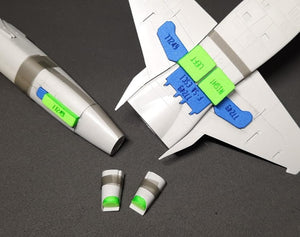 Omask 77249 F-5A/B wheel bay plugs (for Esci, Italeri, Revell, Wolfpack) 1/72 – imagen 2