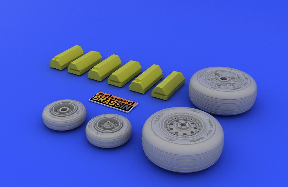 Eduard 648015 F-4J/ S wheels 1/48 (Hasegawa) – immagine 3