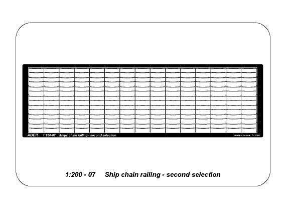 Aber 200-07 Ship chain railing - second selection (two horizontal bars) 1/200 – Bild 5