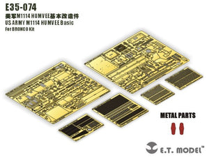 E.T. Model E35-074 US ARMY M1114 HUMVEE Basic (For BRONCO Kit) 1/35