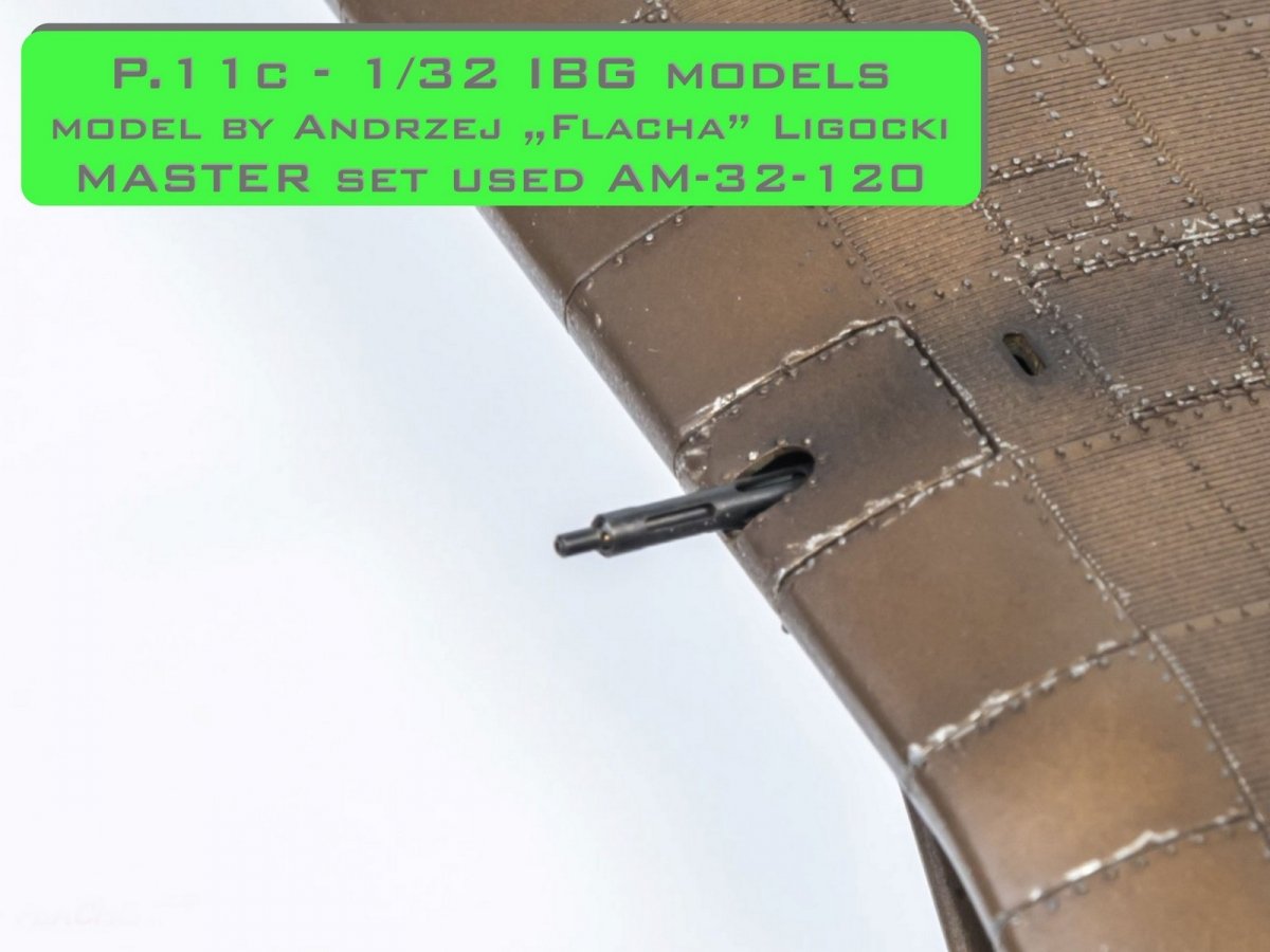 Master AM-32-120 PZL P.11c - detail set - wz. 33 rifle barrels, sights and Venturi nozzle (for IBG model) 1/32 – image 6